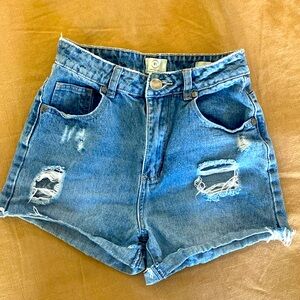 Cotton On high 90s denim shorts